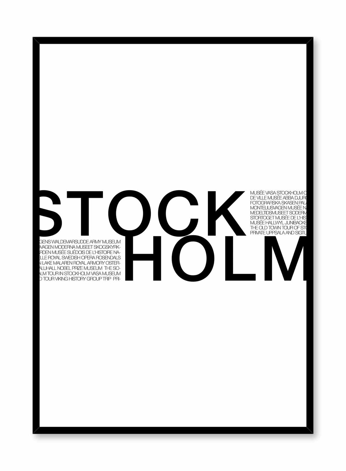 Stockholm Attractions, Poster